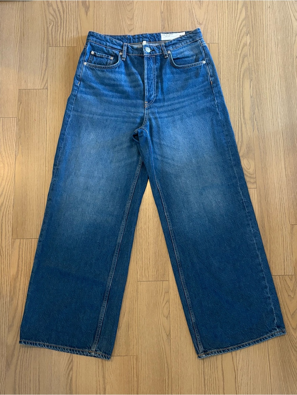 Rag&Bone Classic Wide-Leg Blue Women’s Jeans